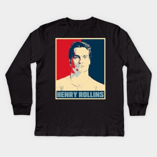 Henry Rollins Hope Poster Art Kids Long Sleeve T-Shirt